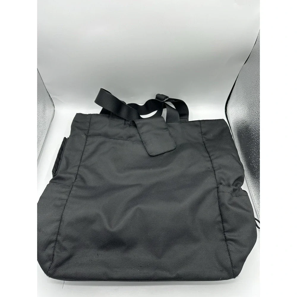 Tumi Nylon Tote Bag Black Travel Laptop Carry On Shoulder Bag Organizer 543C